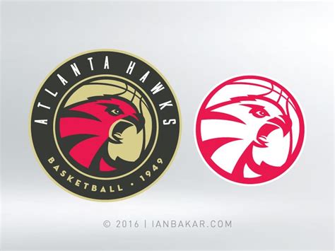 Atlanta Hawks | Sports logo design, Atlanta hawks, Logo redesign