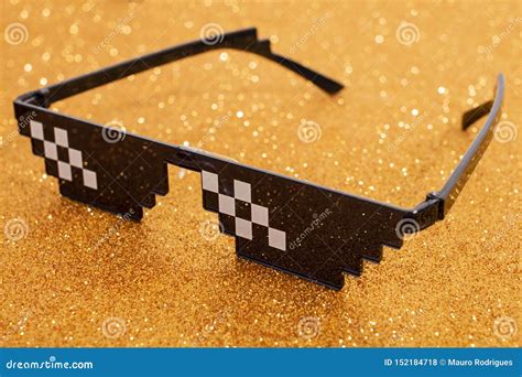 Meme pixel glasses stock photo. Image of background - 152184718