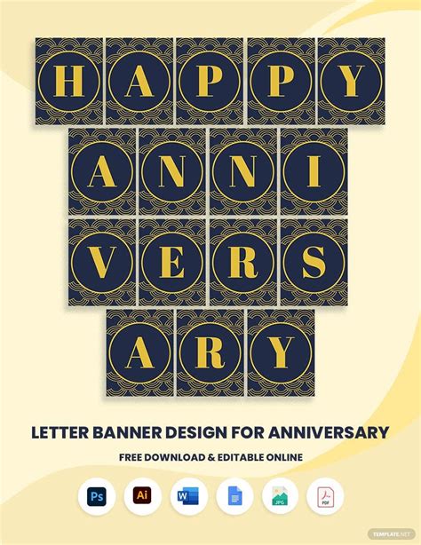 Free Banner Printables Anniversary - Free Printable Templates