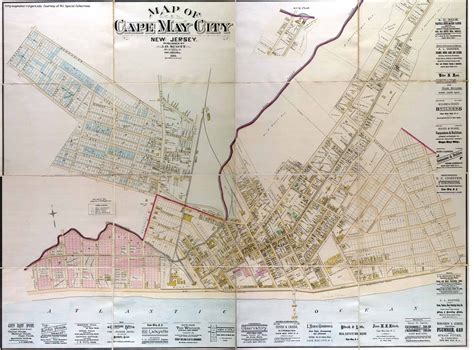 Antique map of Cape May from 1886 - cape may new jersey | Cape may, Map, Antique map