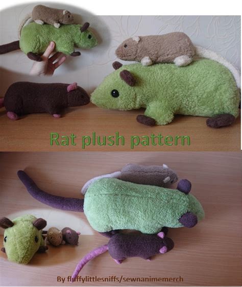 Rat Plush Pattern and Instructions | Etsy