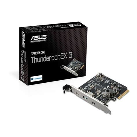 ASUS ThunderboltEX 3 is an Intel-certified Thunderbolt 3 add-on card ...