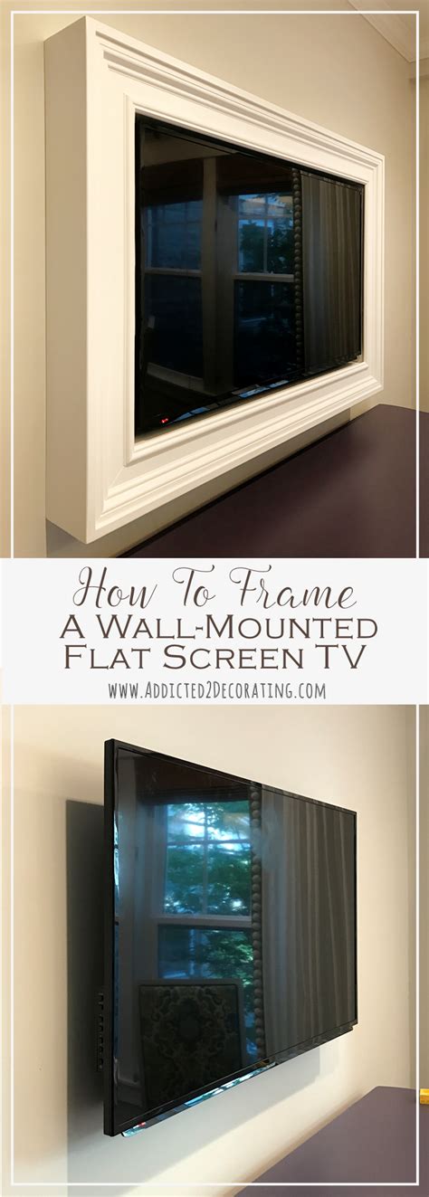 Custom DIY Frame For Wall-Mounted TV – Finished!