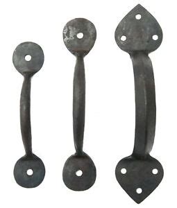 Black Wrought Iron Cupboard Door or Drawer Handle - blacksmith handles beeswax | eBay