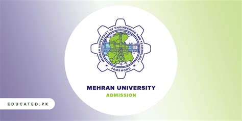 Mehran University Jamshoro Admission 2024 - 2025 Last Date