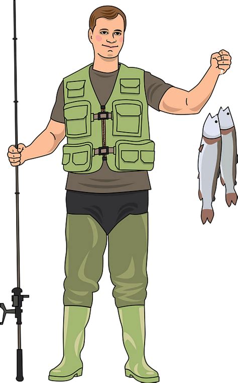 Fisherman clipart. Free download transparent .PNG | Creazilla