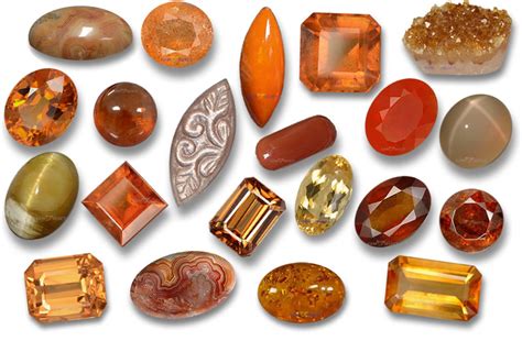 Orange Gemstones: List of Orange Gems Sorted by Type - GemSelect