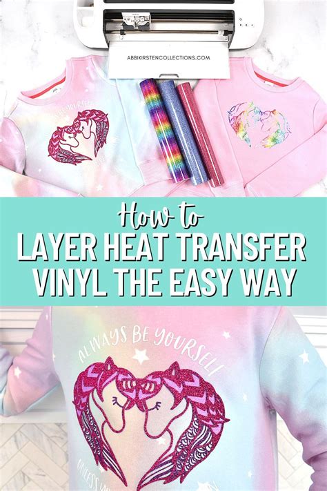 How to Layer Iron On Vinyl on a Shirt with Cricut - Step by Step Tutorial | Heat transfer vinyl ...