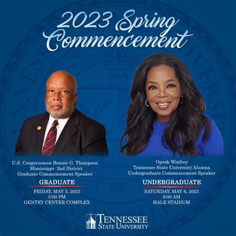 Oprah Winfrey and Congressman Bennie Thompson to Serve as TSU Commencement Speakers - The ...