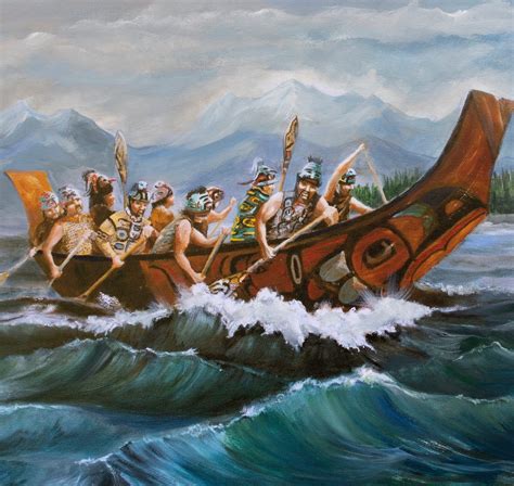 Tlingit War Canoe, Haida Art Prints, Alaska Native Art, Pacific ...