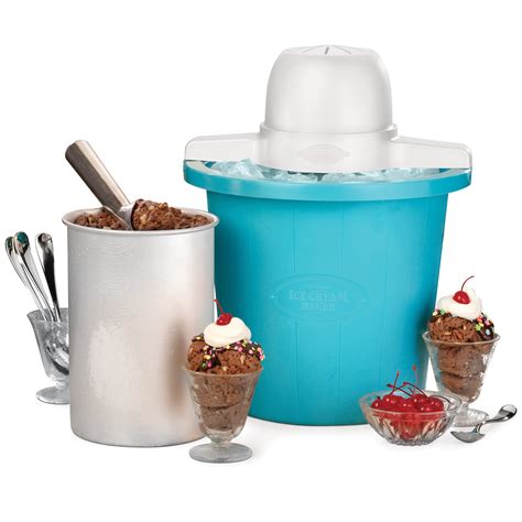 Nostalgia 4-Quart Electric Ice Cream Maker, Blue - Walmart.com