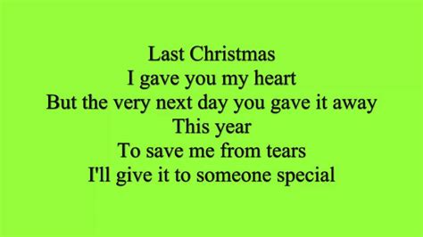 Wham - Last Christmas Lyrics (Songtext) - YouTube