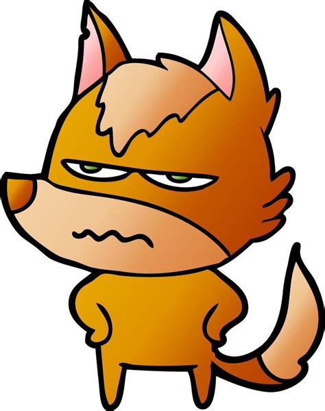 angry fox cartoon character 12380983 Vector Art at Vecteezy