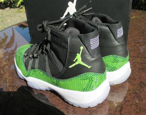 Air Jordan 11 Green Snakeskin Sample - Sneaker Bar Detroit