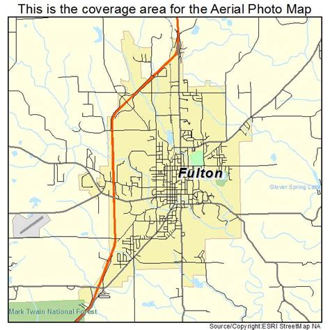 Aerial Photography Map of Fulton, MO Missouri