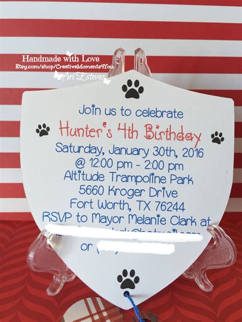 Paw Patrol Invitations - Etsy