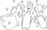 Bowling pins coloring Page  coloringcom sketch template