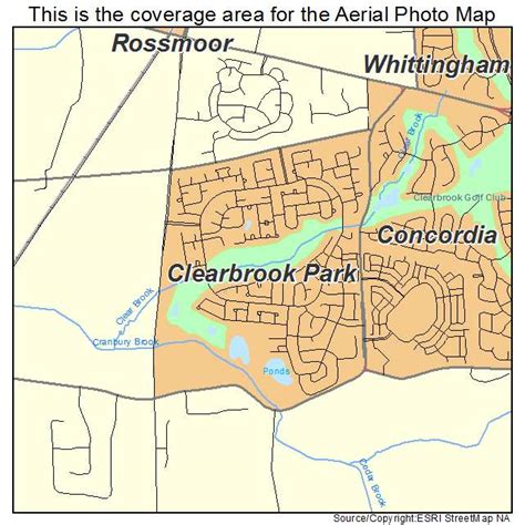 Aerial Photography Map of Clearbrook Park, NJ New Jersey