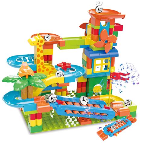 Buy BATTOP Marble Run Building Blocks Construction Toys Set Puzzle Race ...