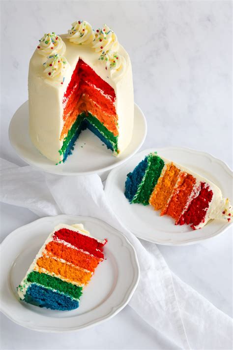 Rainbow Layer Cake – Curly's Cooking