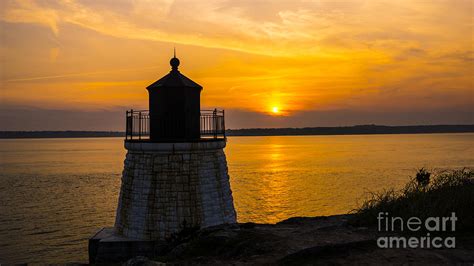 Sunset from Castle Hill Lighthouse. Photograph by New England Photography