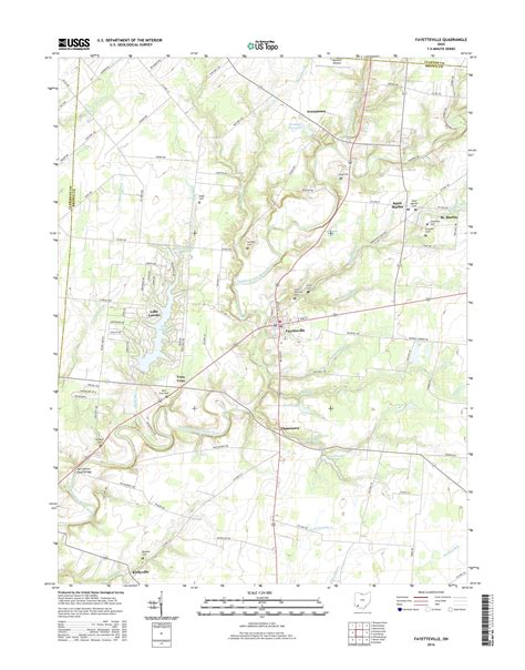 MyTopo Fayetteville, Ohio USGS Quad Topo Map