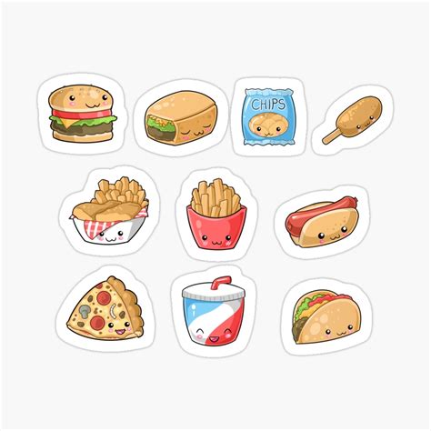 Printable Cute Food Stickers | ubicaciondepersonas.cdmx.gob.mx