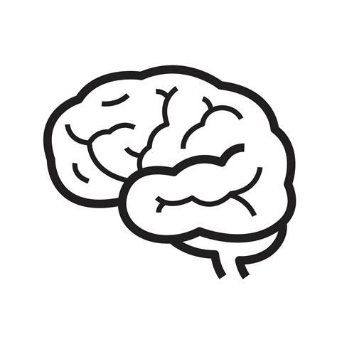 simple icon human brain. 20900882 Vector Art at Vecteezy