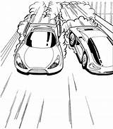 Race Track Coloring Page Scene Sketch sketch template