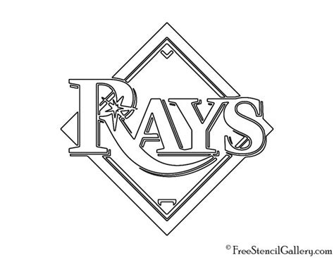 MLB - Tampa Bay Rays Logo Stencil | Free Stencil Gallery