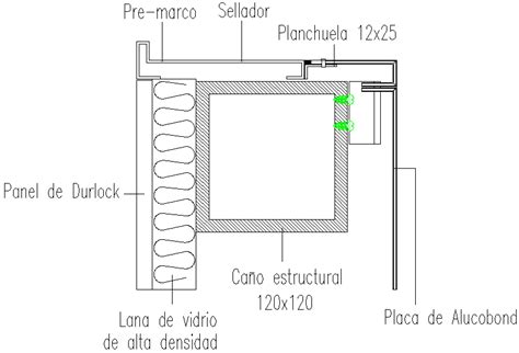 Alucobond framing union detail - Cadbull