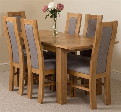 Solid Oak Dining Table With 6 Chairs - Nordic Solid Wood Dining Table Chair Combination Dining ...
