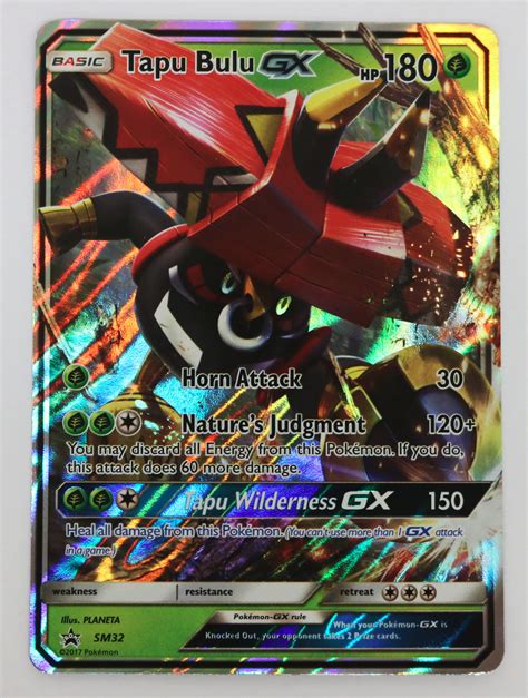 TAPU BULU GX SM32 Pokemon TCG : Island Guardians 2017 Tin Black Star ...