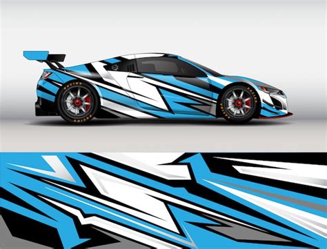 Premium Vector | Racing car wrap design vector