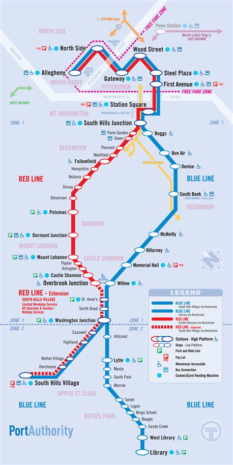 Submission - Official Map: Pittsburgh Light Rail... - Transit Maps