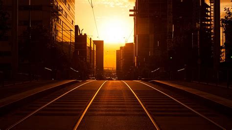 Fond d'écran : lumière du soleil, éclairage public, le coucher du soleil, rue, Paysage urbain ...