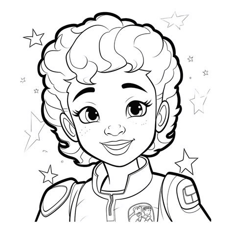 Coloring Page Of Mae Jemison - Coloring Page