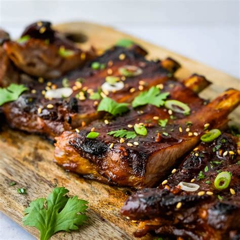 Spicy Sweet & Tangy Korean Ribs with Korean BBQ Sauce - Garlic & Zest