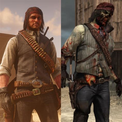 Zombie John Marston Outfit Recreation : r/reddeadredemption