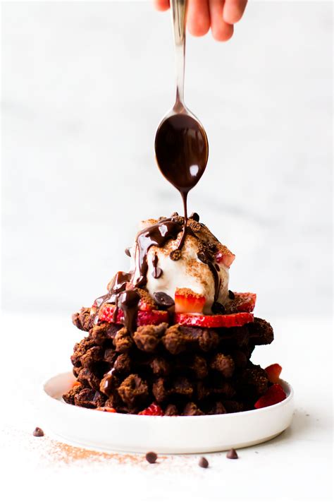 Brownie Waffle Sundae {vegan & grain-free} - Feasting on Fruit