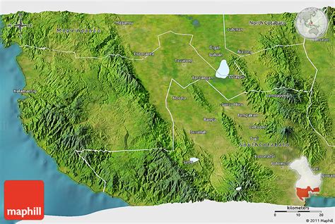 Satellite 3D Map of Sultan Kudarat