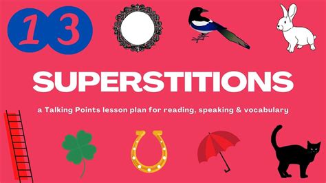 Superstitions — a Talking Points lesson plan for reading, speaking ...