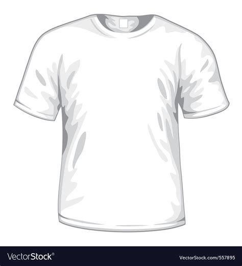 White tshirt Royalty Free Vector Image - VectorStock