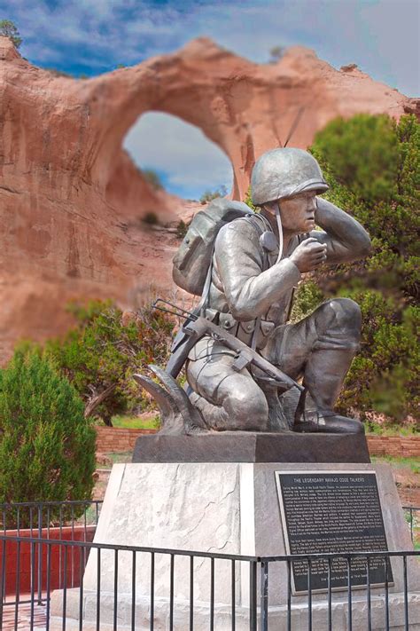 The Legendary Navajo Code Talkers’ Memorial in Window Rock, Arizona