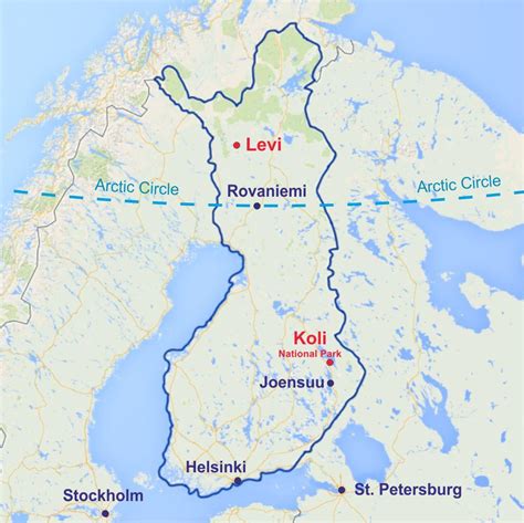 Levi en Finlande carte - Finlande levi carte (Europe du Nord - Europe)