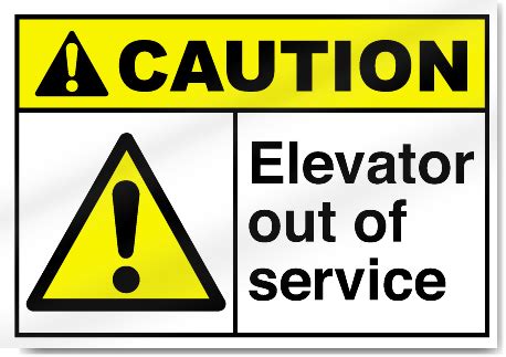 Elevator Out Of Service Caution Signs | SignsToYou.com