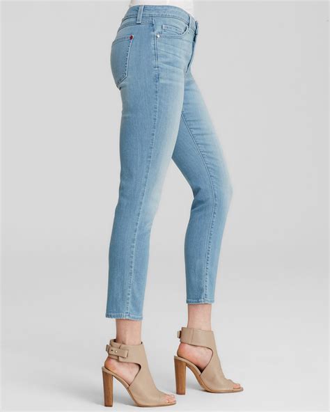 Lyst - Spanx Spanx® Denim Skinny Crop Jeans In Skylight Blue in Blue