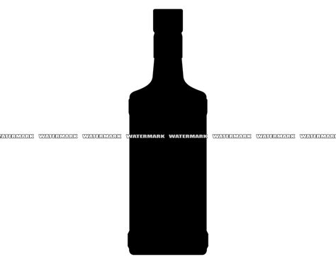 Tequila Bottle SVG Cut File DXF PNG Clipart Silhouette - Etsy