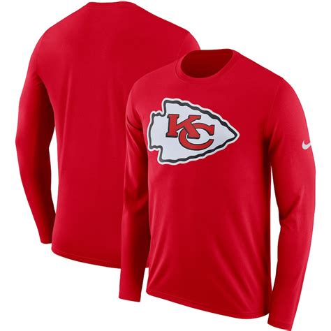 Men's Nike Red Kansas City Chiefs Fan Gear Primary Logo Performance ...