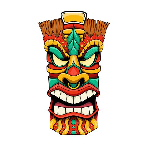 Tiki Tribal Mask Vector, Tiki Mask, Tiki, Tribal Masks PNG and Vector ...